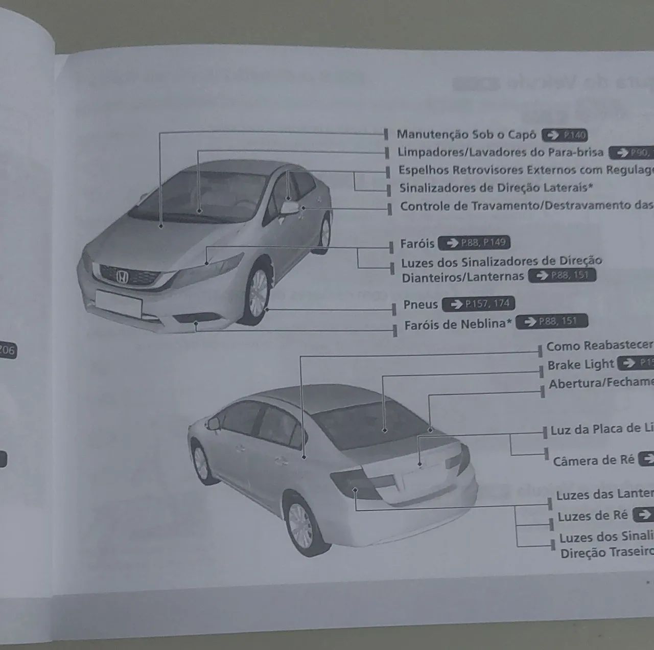 Manual proprietário  Honda civic 2015 2016 - Foto 4