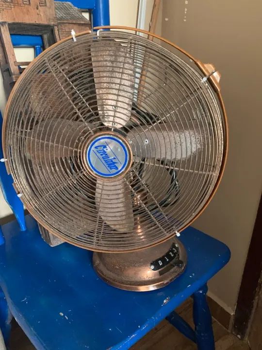 Ventilador de Mesa Circular Vintage BAIXEI