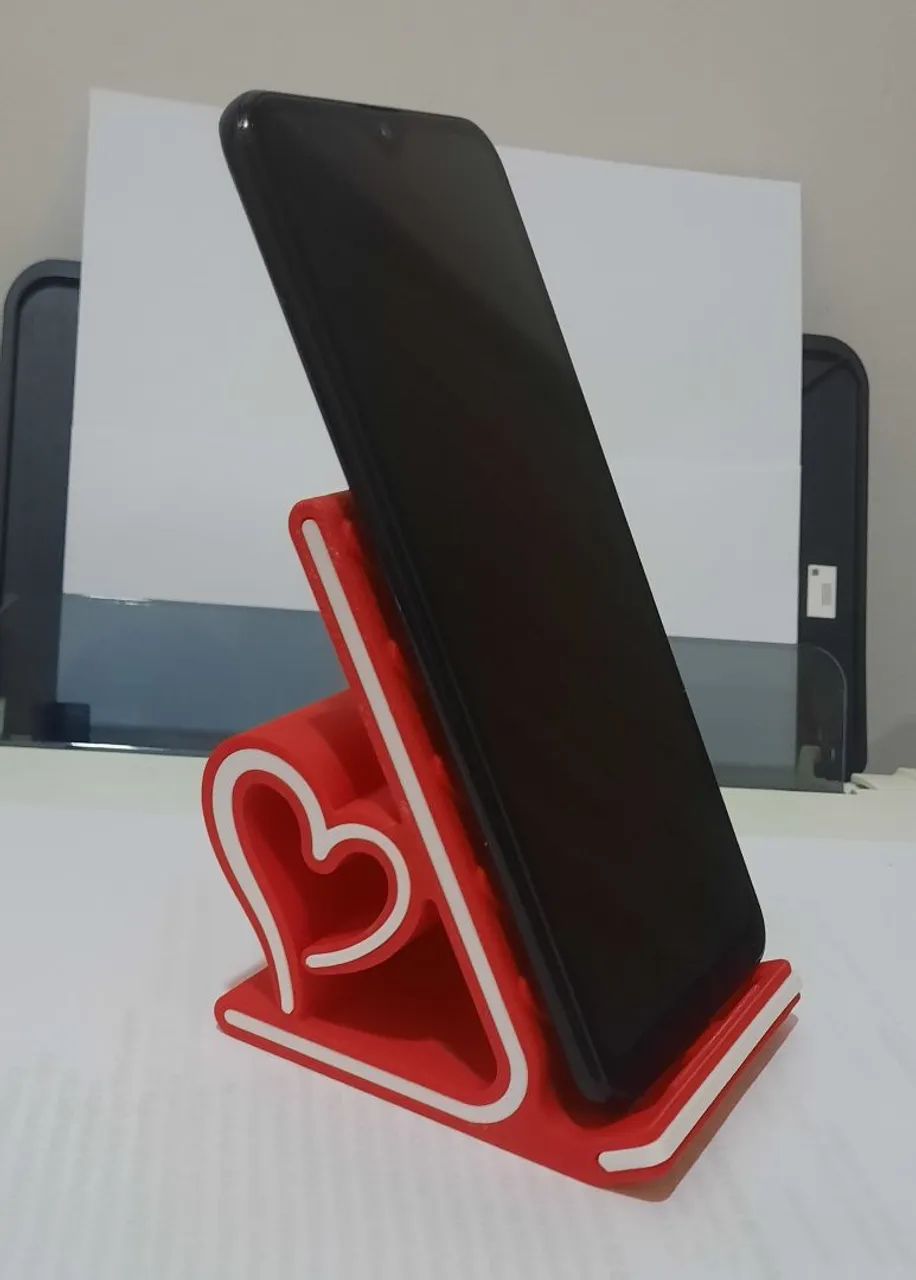 Suporte de Celular Coração impressão 3D - Foto 5