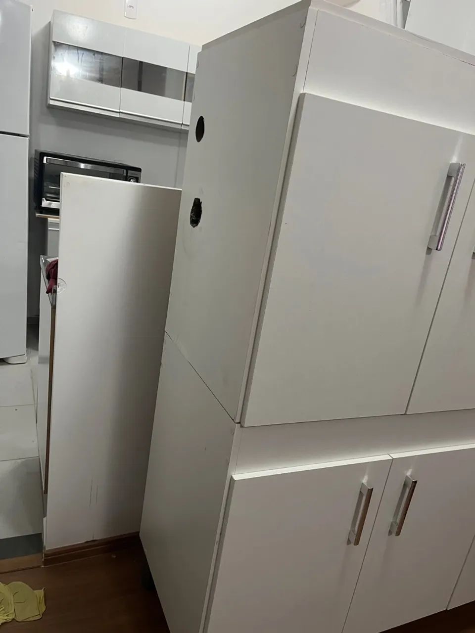 Armário de Cozinha Branco - Pia  - Foto 2