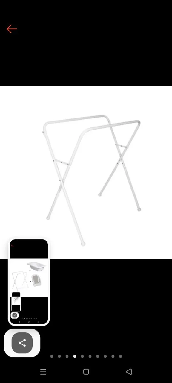 Suporte para Banheira Infantil Dobrável Branco