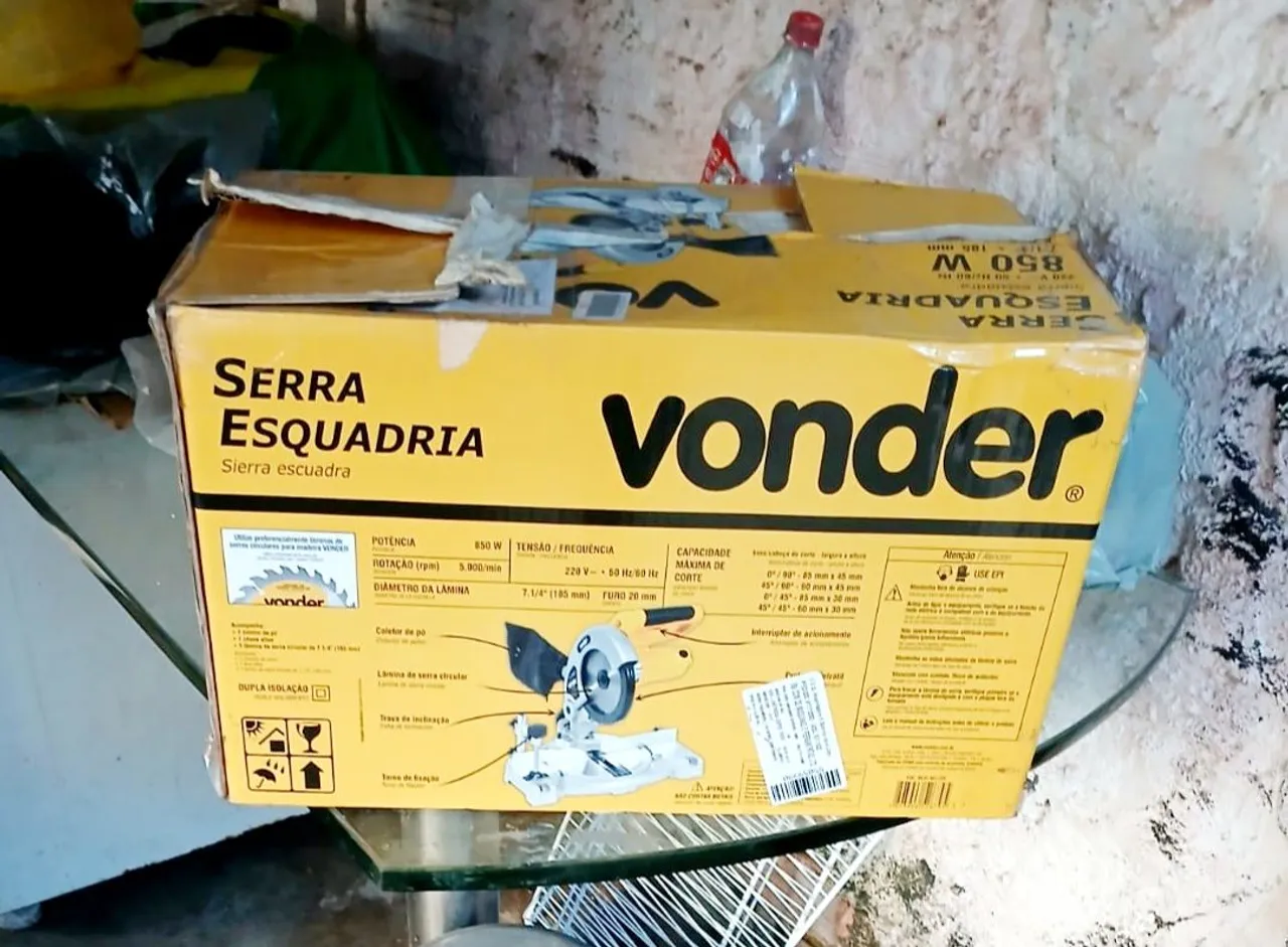 Serra Esquadria Vonder 850W - Novo na Caixa