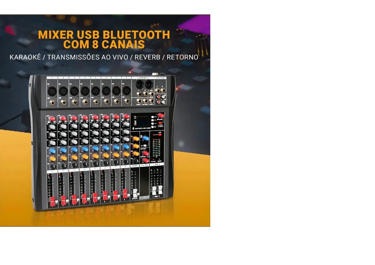 Console de Mixagem Profissional VEDO VDA208L