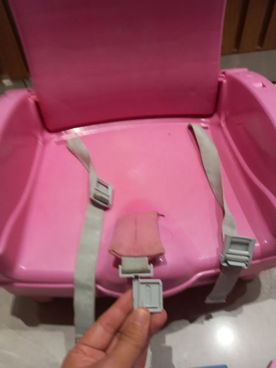 Cadeirinha de Alimentação para Bebê - Rosa - Foto 2