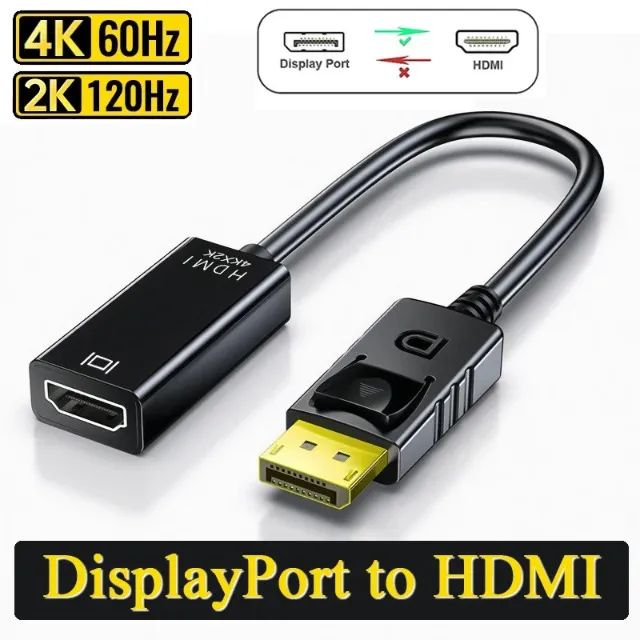 Adaptador Displayport Macho x Hdmi Fêmea - Foto 6