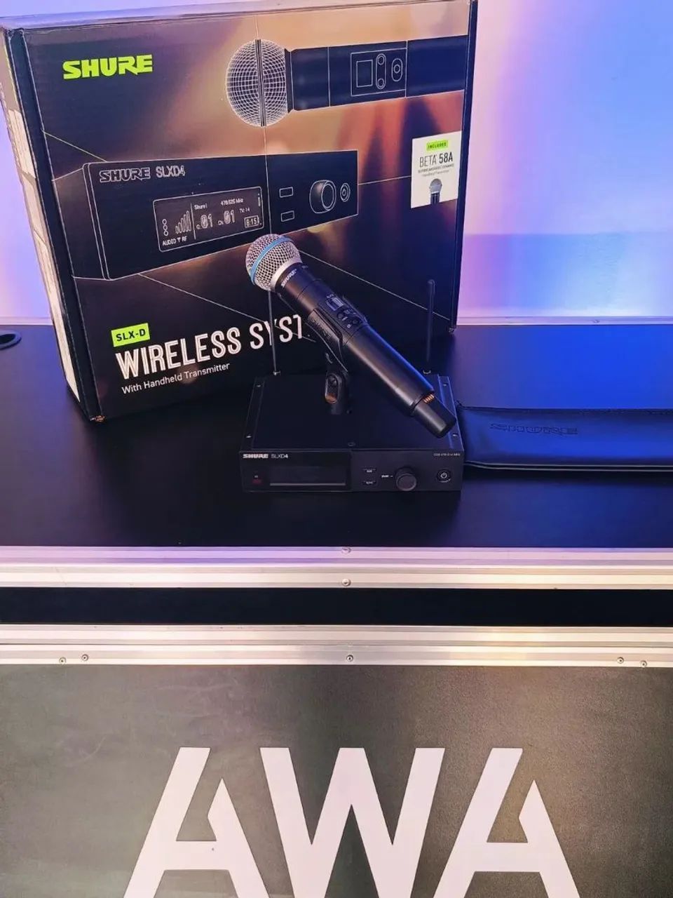 Microfone Sem Fio Profissional Sistema Digital SLXD24 BETA 58A - Foto 2