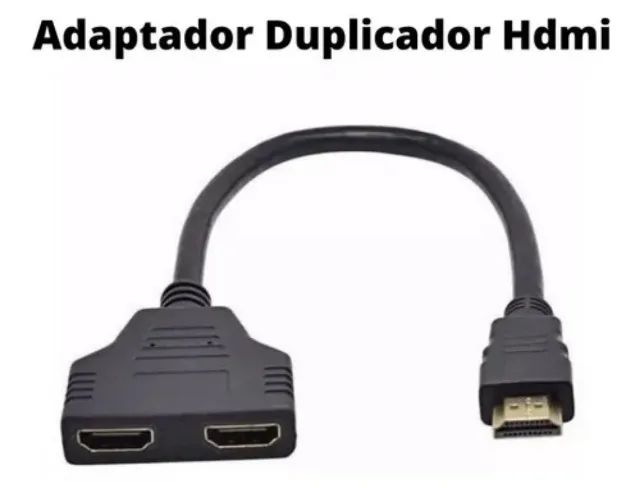 Divisor E Duplicador 1 Hdmi Macho Para 2 Hdmi Fêmea  