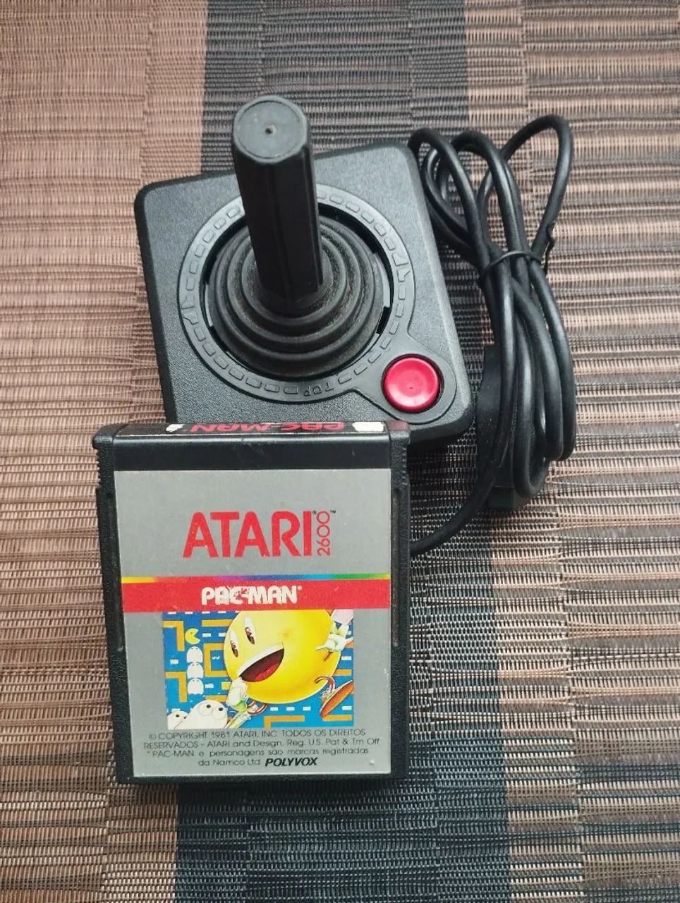 Controle Atari 2600+ Cartucho Pac Man