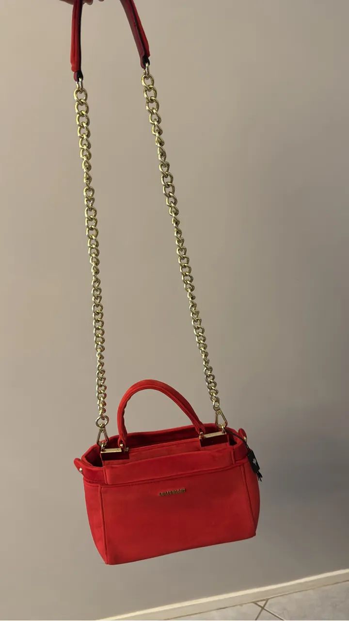 BOLSA LELIS BLANC - veludo vermelho  - Foto 5