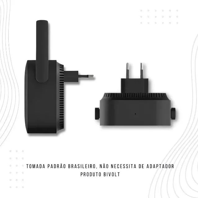 Repetidor De Sinal Xiaomi Mi Pro 300m Plug De Tomada Br Cor Preto - Foto 4