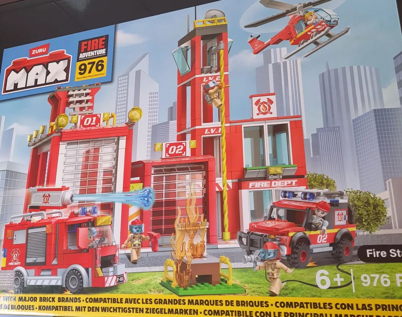 INCRÍVEL CIDADE DE BOMBEIROS BLOCOS DE MONTAR NOVO - Foto 5