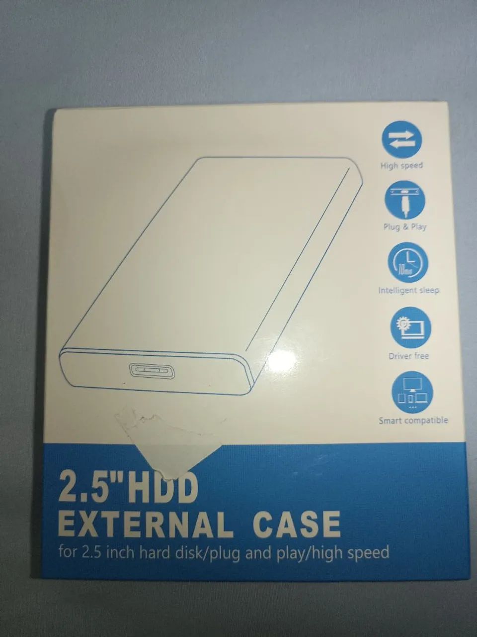 Case HD externo 3.0 de Velocidade HD e ssd