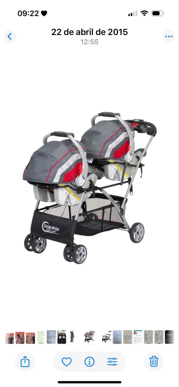 Carrinho de suporte para bebe conforto 