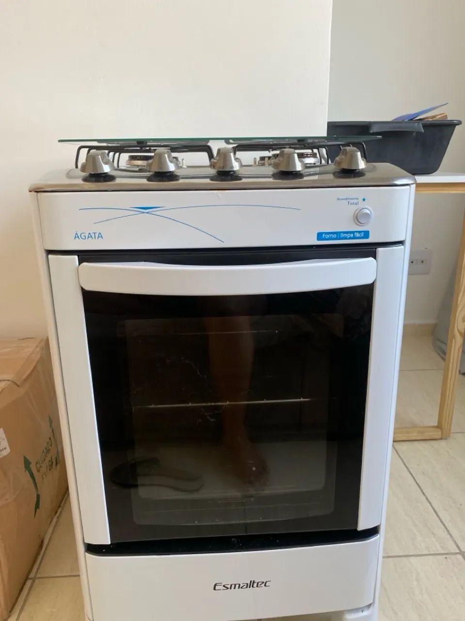 Fogão 4 Bocas Agata Esmaltec- Acendimento automático 