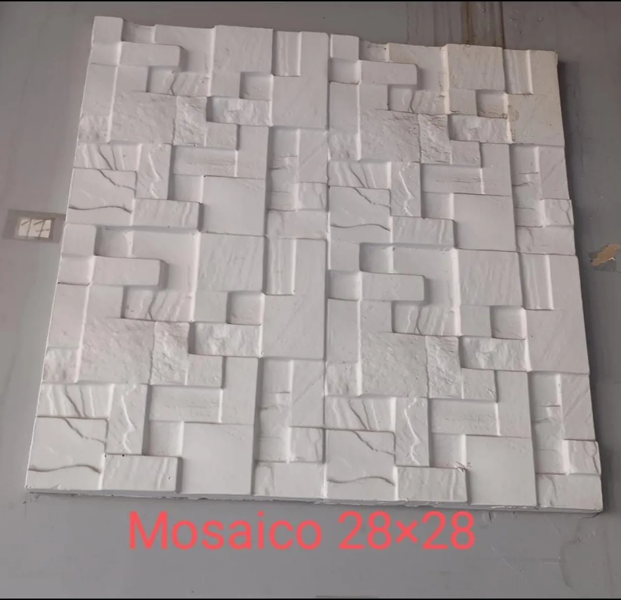 Mosaico 3D 28x28cm - Revestimento Decorativo