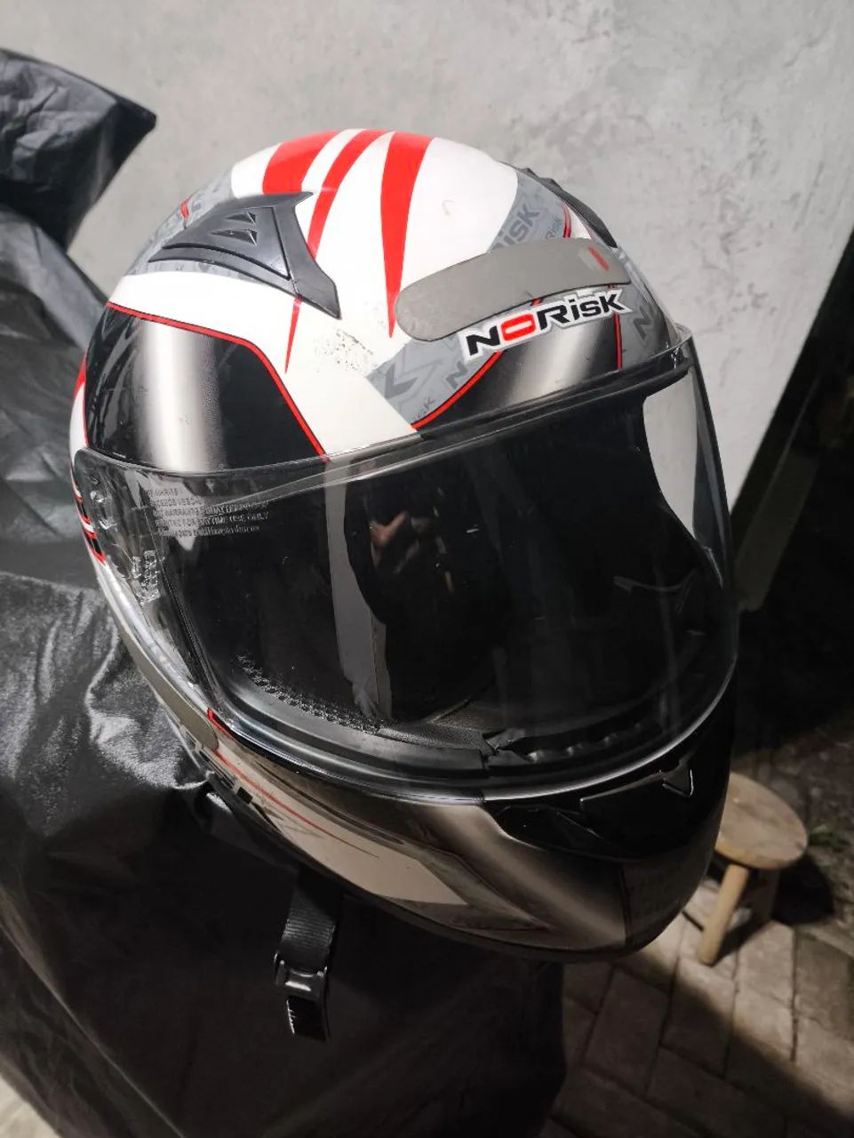 Capacete Norisk Completo C/Visor 56  - Foto 3