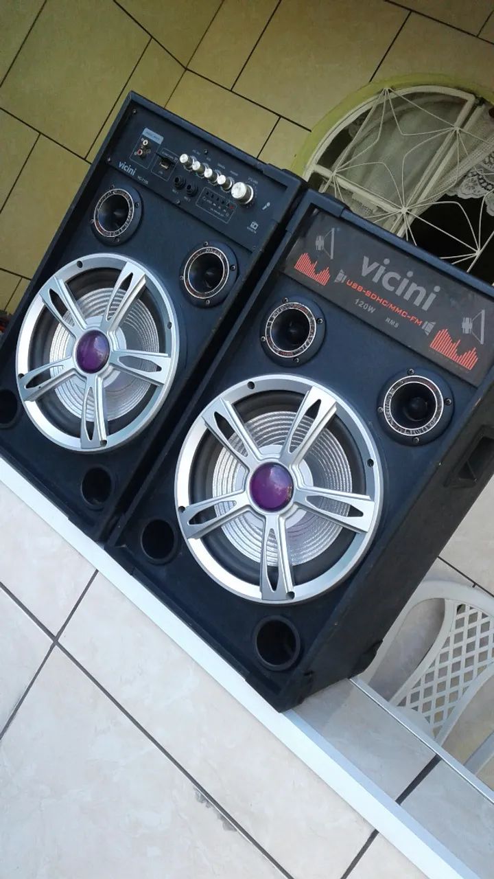par de caixa amplificada vicini - Foto 5