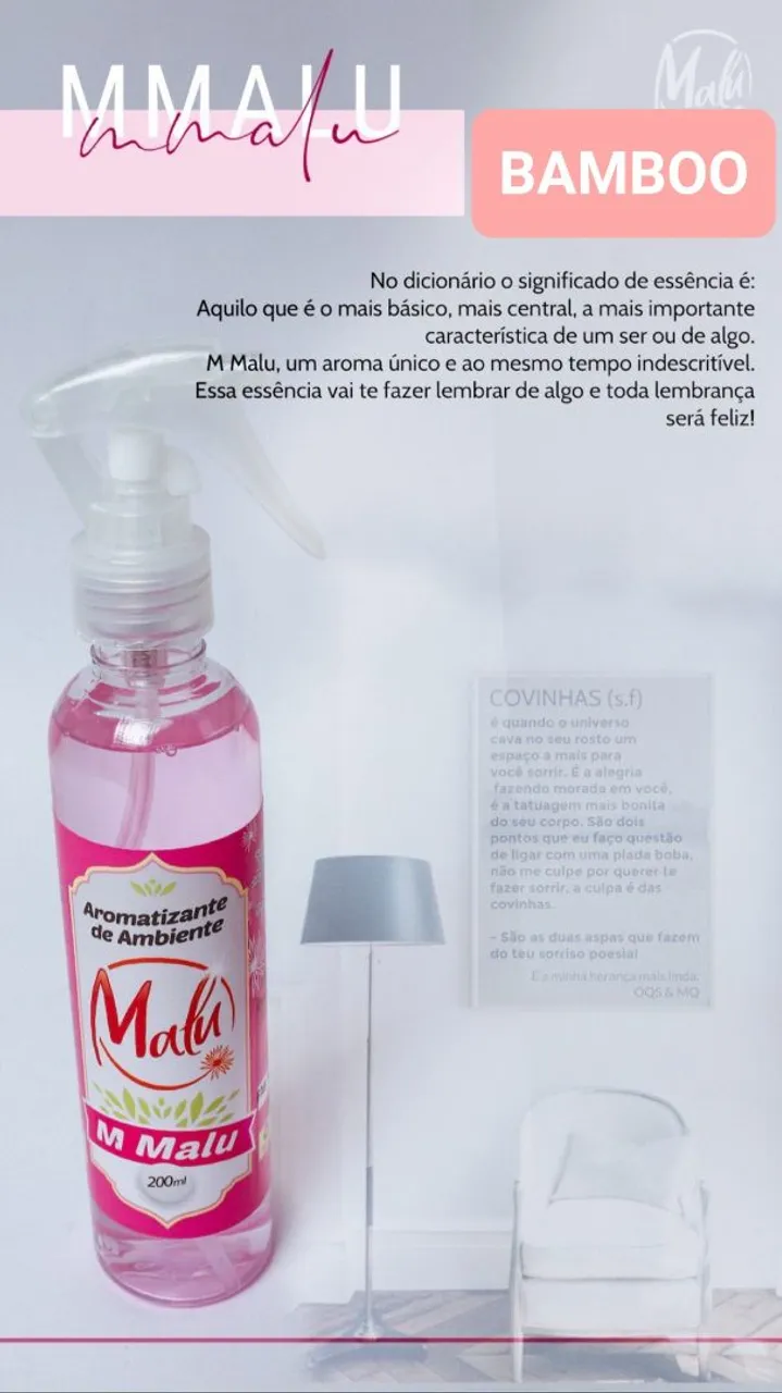 Aromatizante de Ambiente M Malu Bamboo 200ml