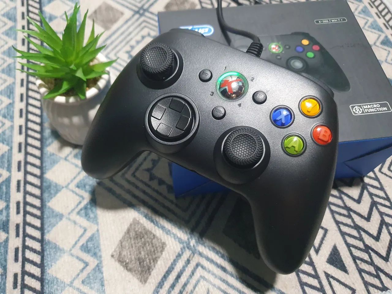Controle com fio xbox 360, PC 