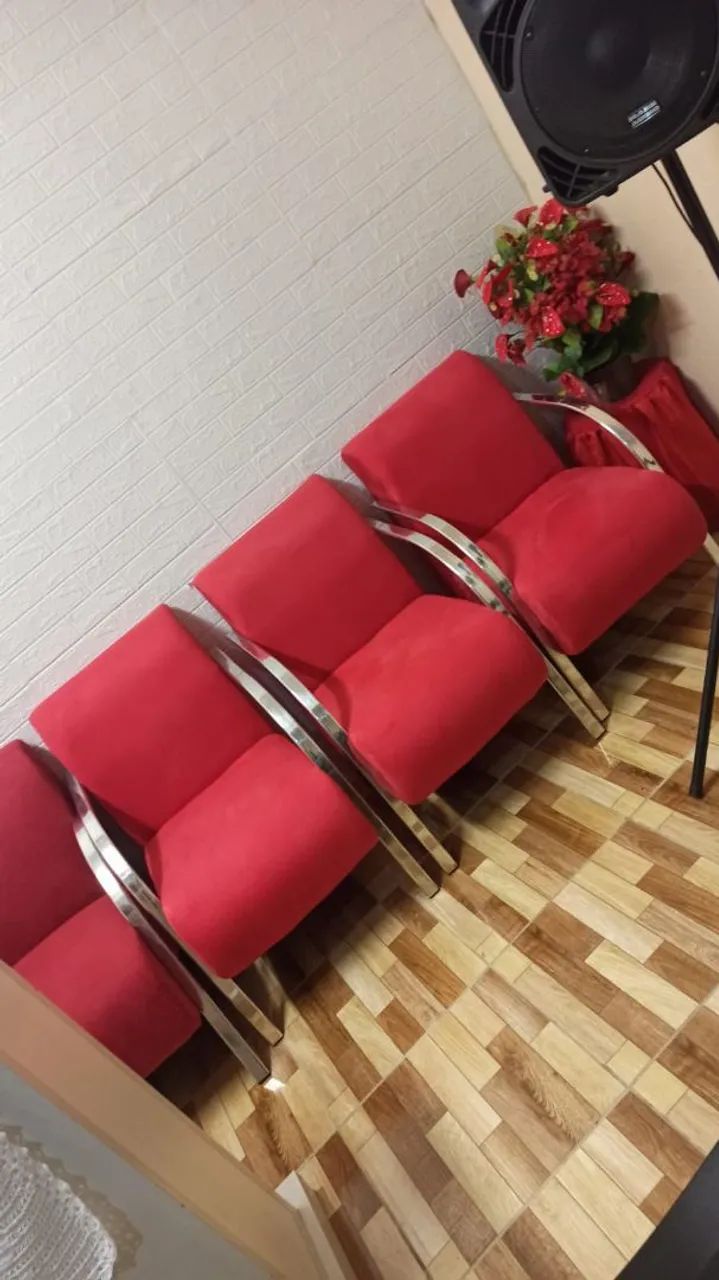 Poltronas Bellas braços alumínio modernas e confortáveis - Foto 5