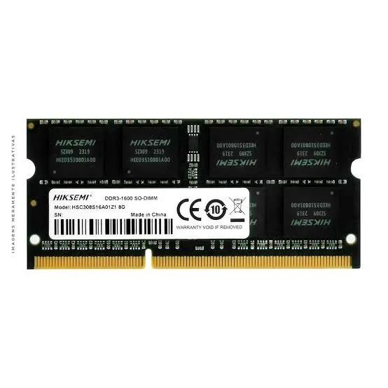 Memória Ram Hiksemi 8GB Ddr3 1600mhz - 1.35v - Notebook - Hsc308s16z1 - Foto 2