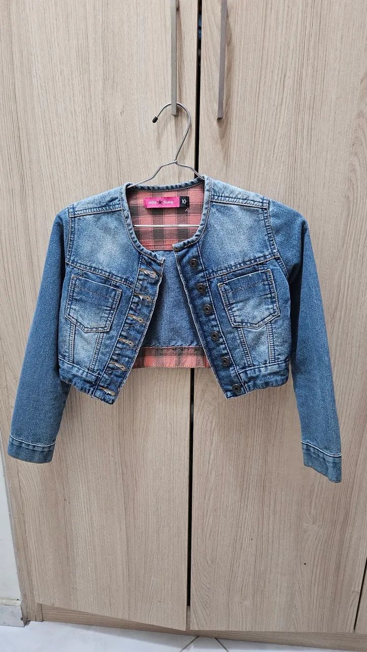 Jaqueta Jeans Infantil - Tam 10
