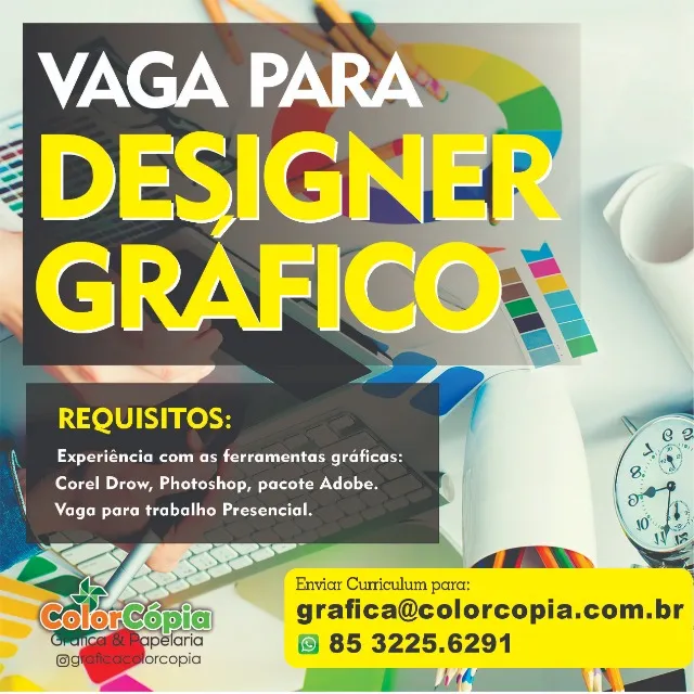 Vaga para Designer Gráfico