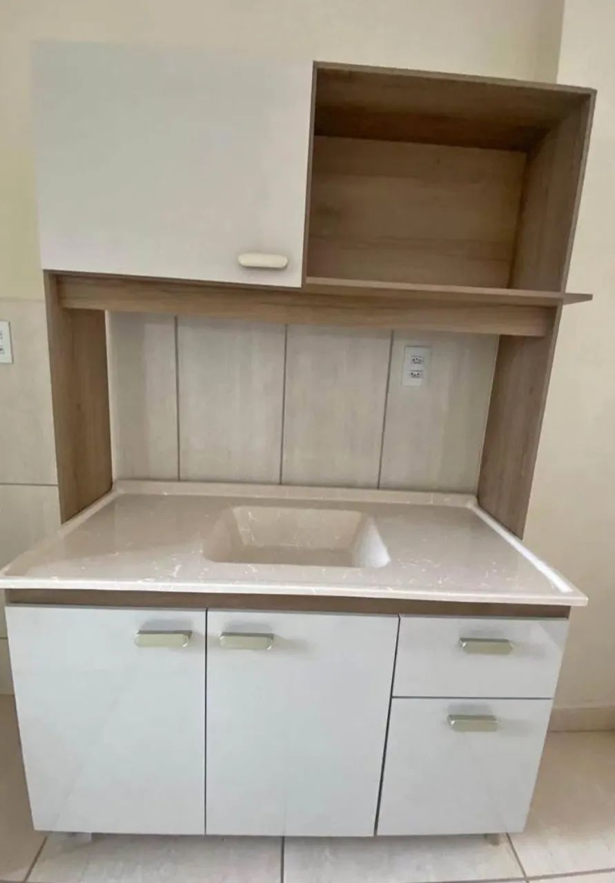 Cozinha compacta 1.20 mt com cuba 