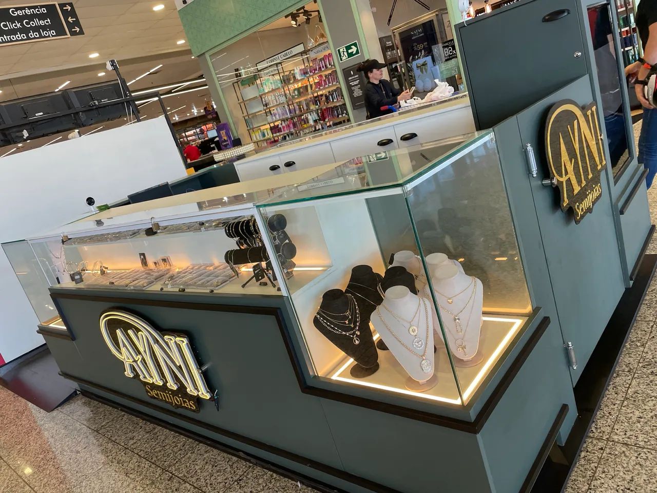 Quiosque semijóias usado para excelente estado - Foto 2