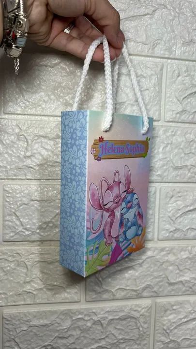 Sacola de Papel Personalizada Stitch