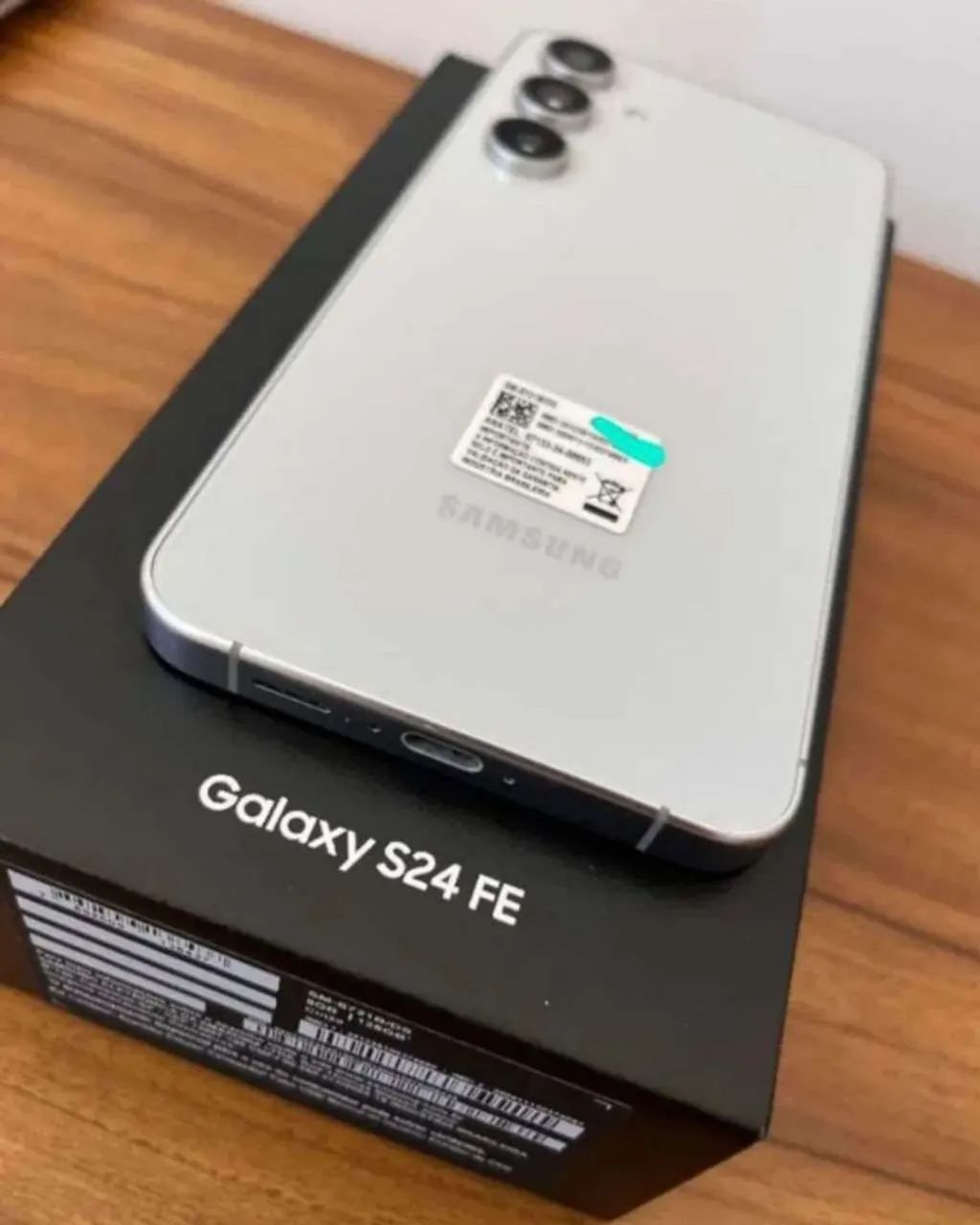 Samsung S24FE, cinza, impecável, 256gb, com nota, troco