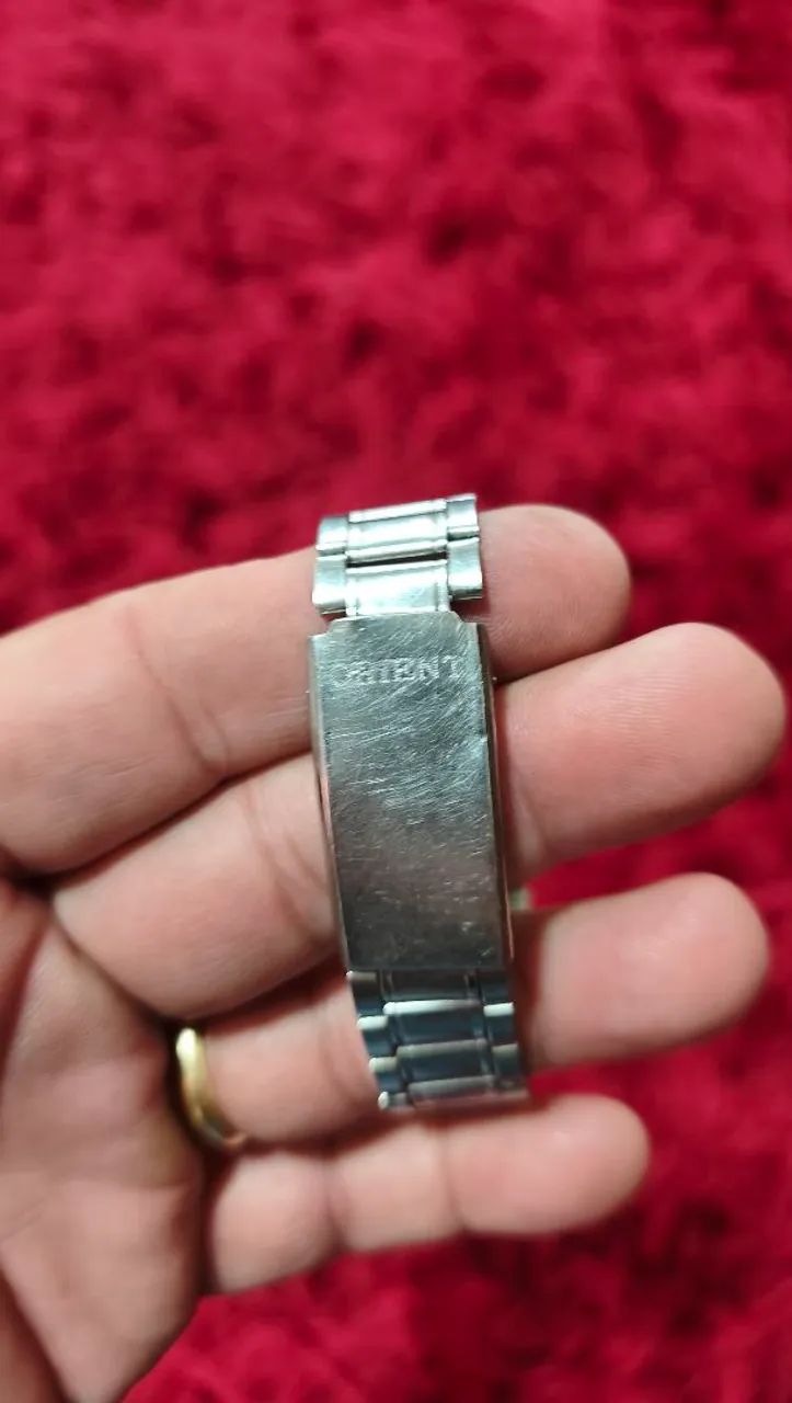 Relógio Orient Automático Vintage Vermelho Bordo  - Foto 5