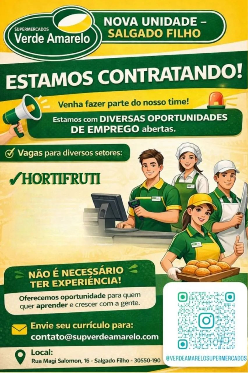 Vagas de emprego!