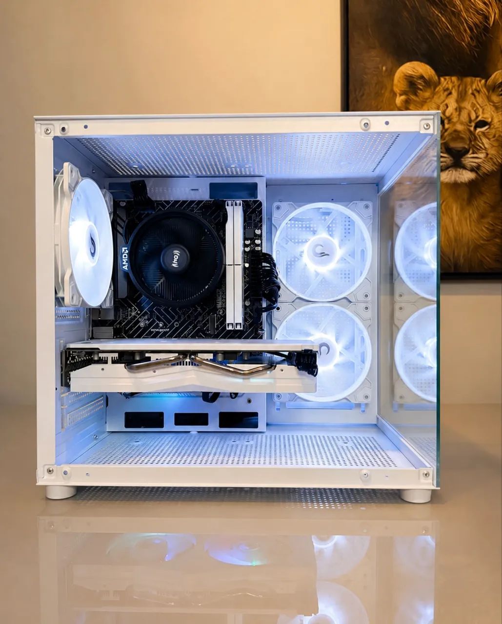 PC Gamer Full white Ryzen novo na caixa  - Foto 2