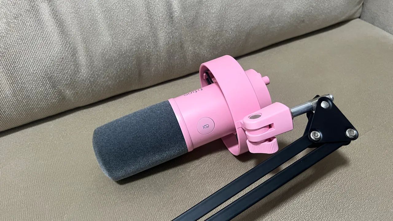 Fifine K688 Rosa + Braço Articulado | Completo com Caixa - Foto 3