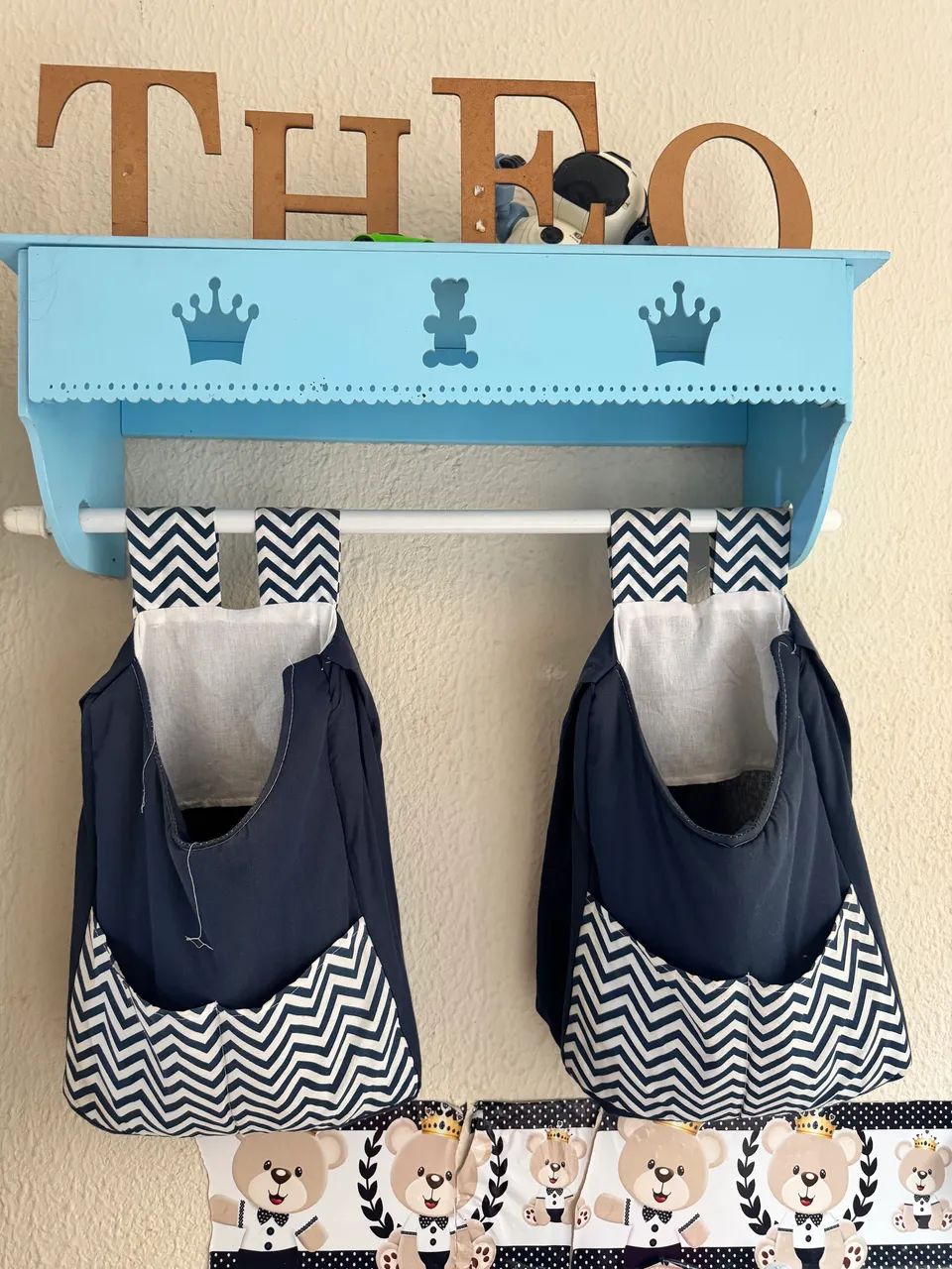 Porta fraldas + prateleira 