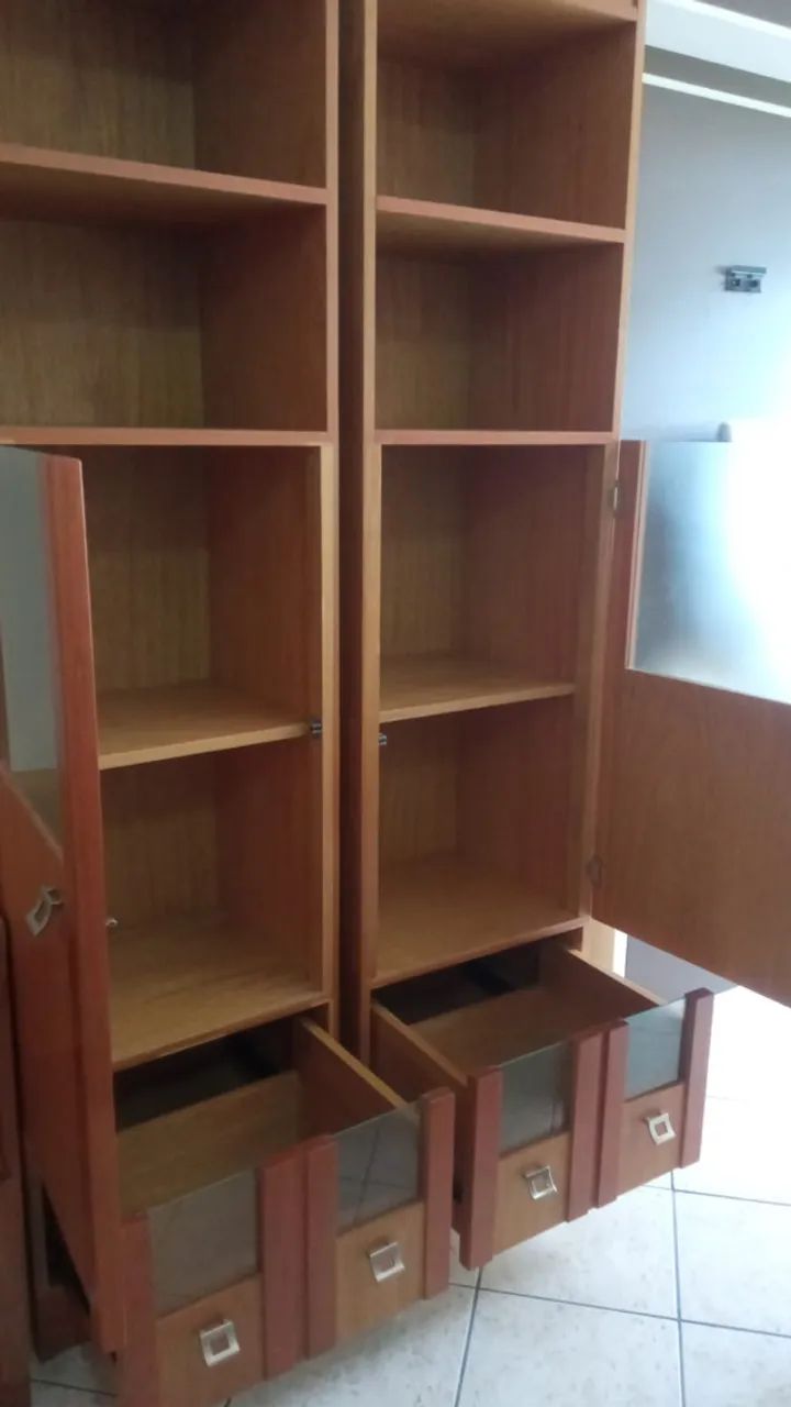 Rack de TV + 2 Estantes em Madeira Maciça - Foto 4