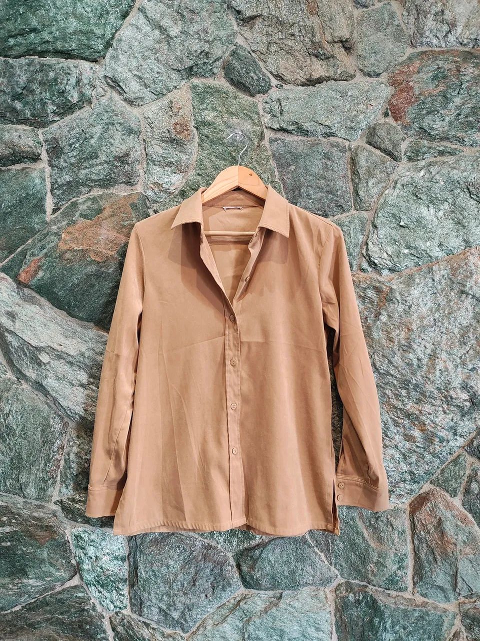 Camiseta feminina bege p