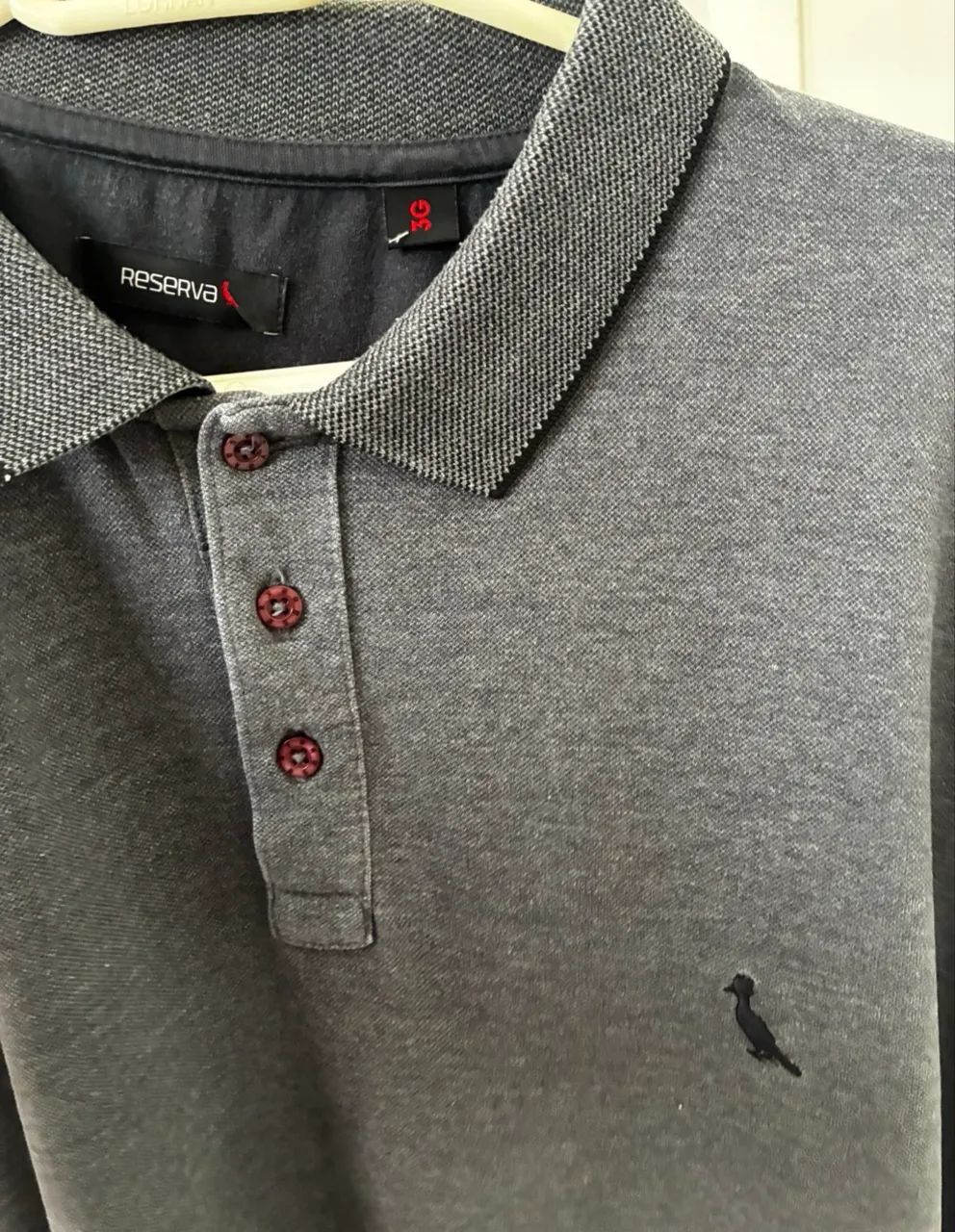 Blusa Reserva 3G Polo Cinza - Foto 3