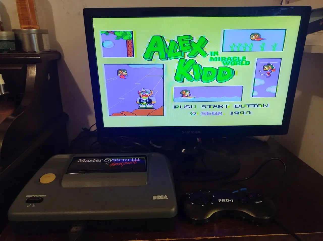 Master System 3 Compact com mod A/V, Alex Kidd na memória e 2 fitas. - Foto 4