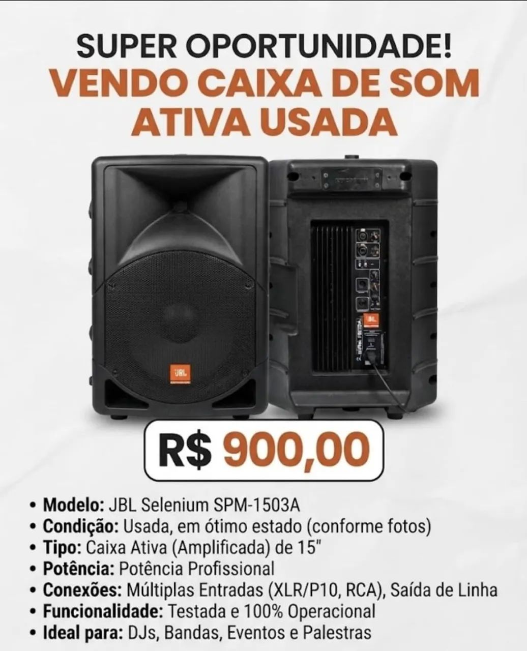 Caixa de Som Ativa