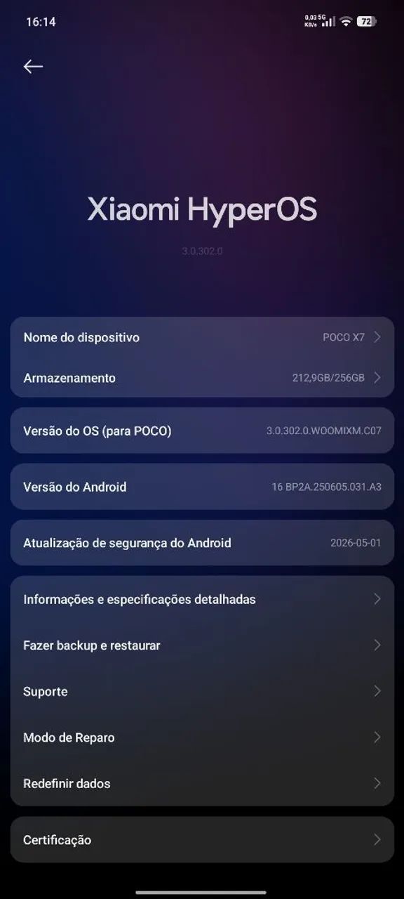 Vendo meu celular Poco x7 - Foto 3