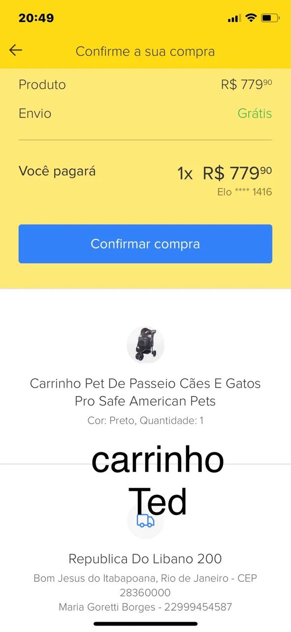 Carrinho passeio para pet - Foto 3