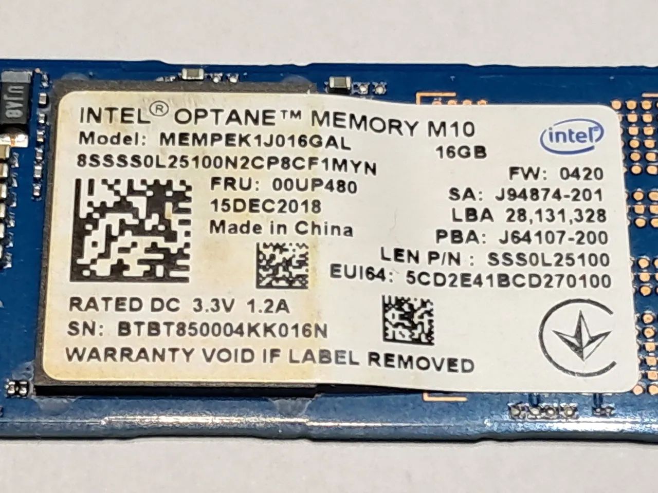 Memória SSD Intel Optane 16 Gigas  - Foto 4