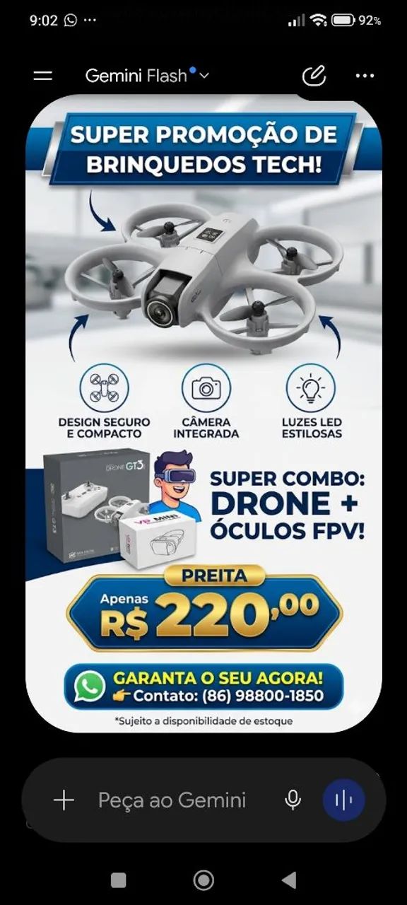 Drone GT3 com Oculos