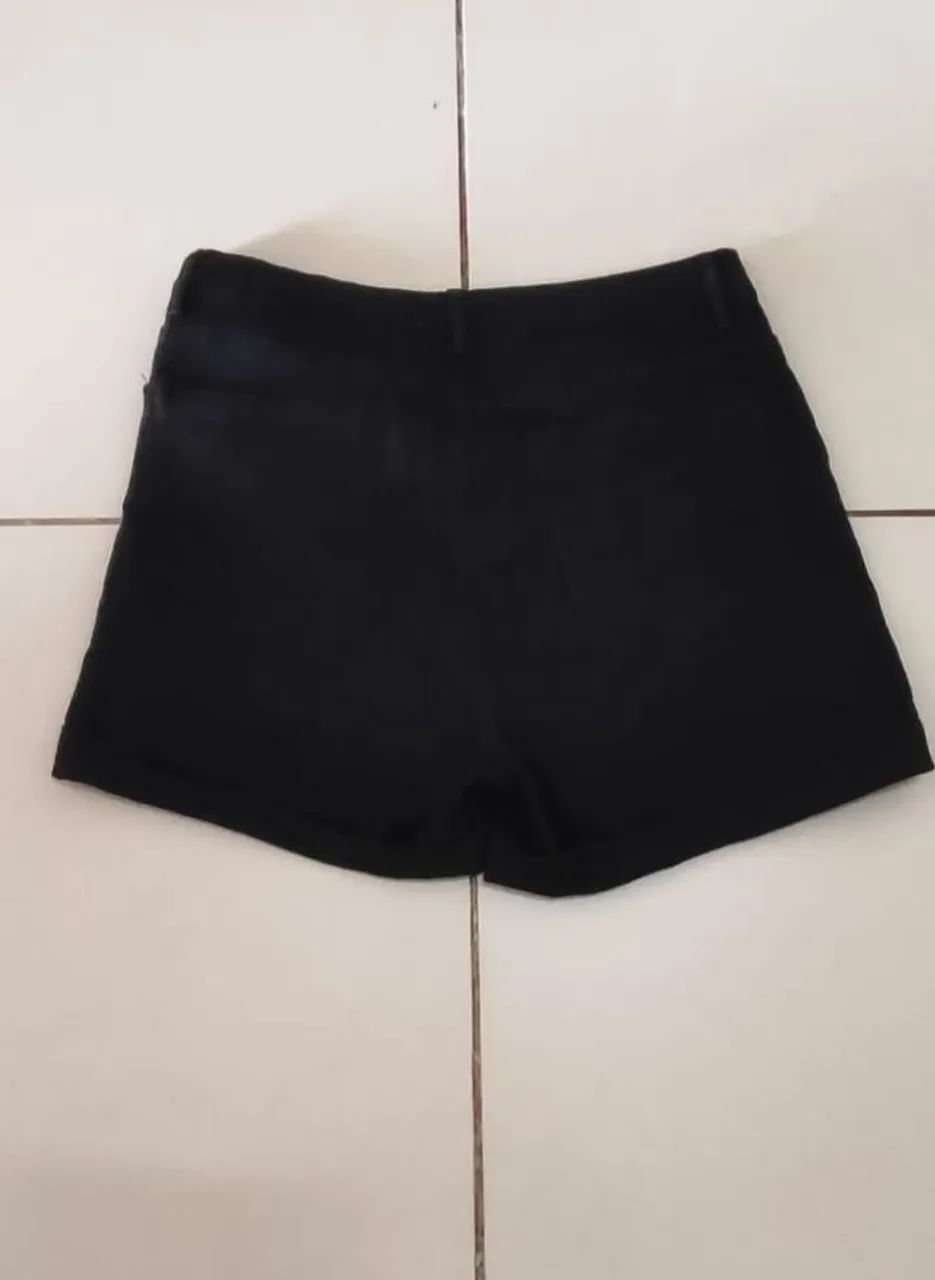 Short Jeans Preto 44 - Foto 2