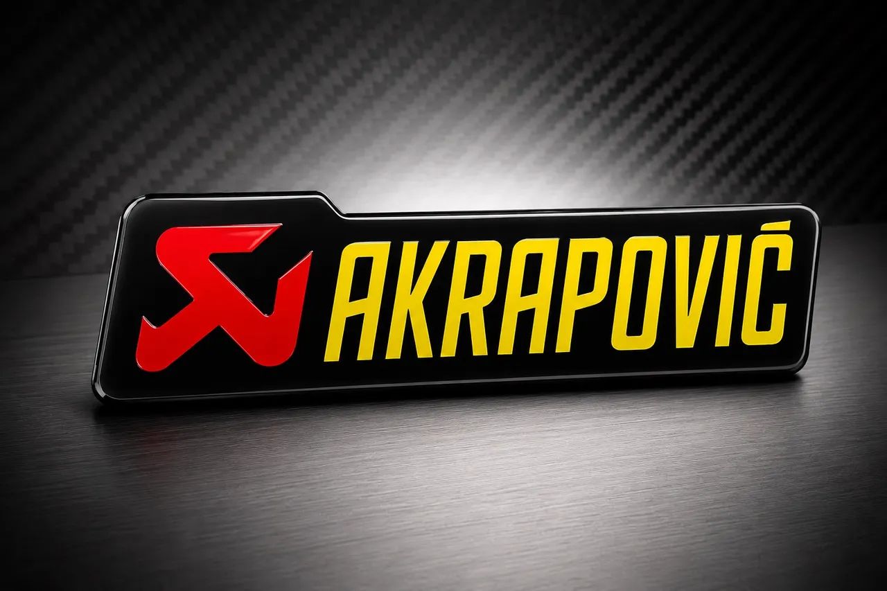     Adesivo Premium Akrapovic Original Resistente ao Calor