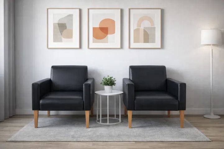 Black Armchairs - Starting from R$ 399.00442957935905361925