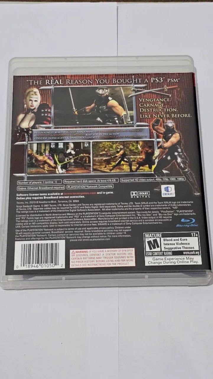 Ninja Gaiden Sigma (PS3). Imperdível! - Foto 4