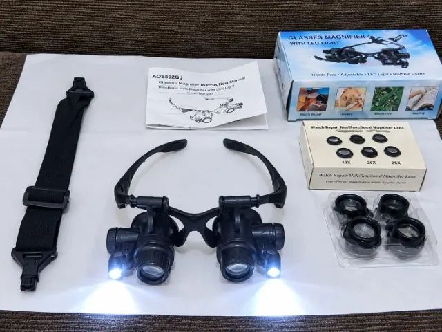 Kit de lupa binocular 